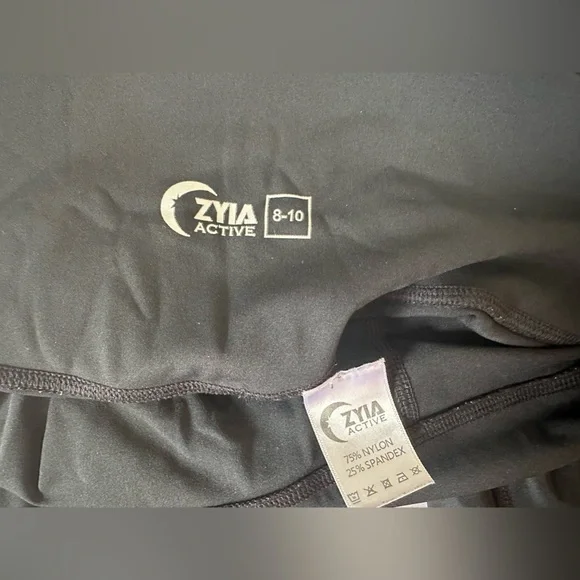 ZYIA Active Black Brilliant Hi-rise Legging 28" - Picture 6 of 9